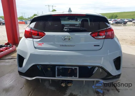 2020 Hyundai Veloster Turbo R-Spec z USA, uszkodzony, nr VIN KMHTH6AB4LU030510